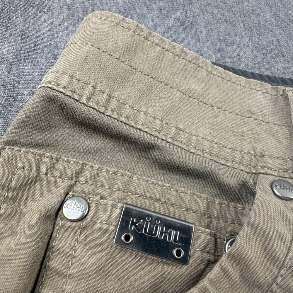 Kuhl Radikl Mens Khaki Brown Hiking Work Pants 33x30 Articulated Knee Stretch - Picture 3 of 11